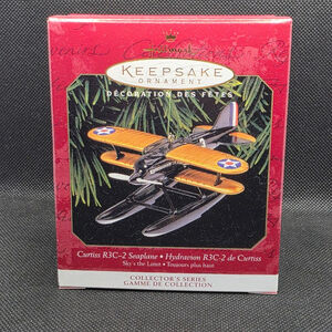 Hallmark Keepsake Ornament Curtiss R3C-2 Seaplane vintage